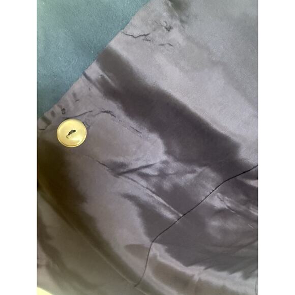 Vintage Dumas Womens Navy Wool Doublebreasted Blazer Size 10 Gold Buttons USA - Picture 9 of 13